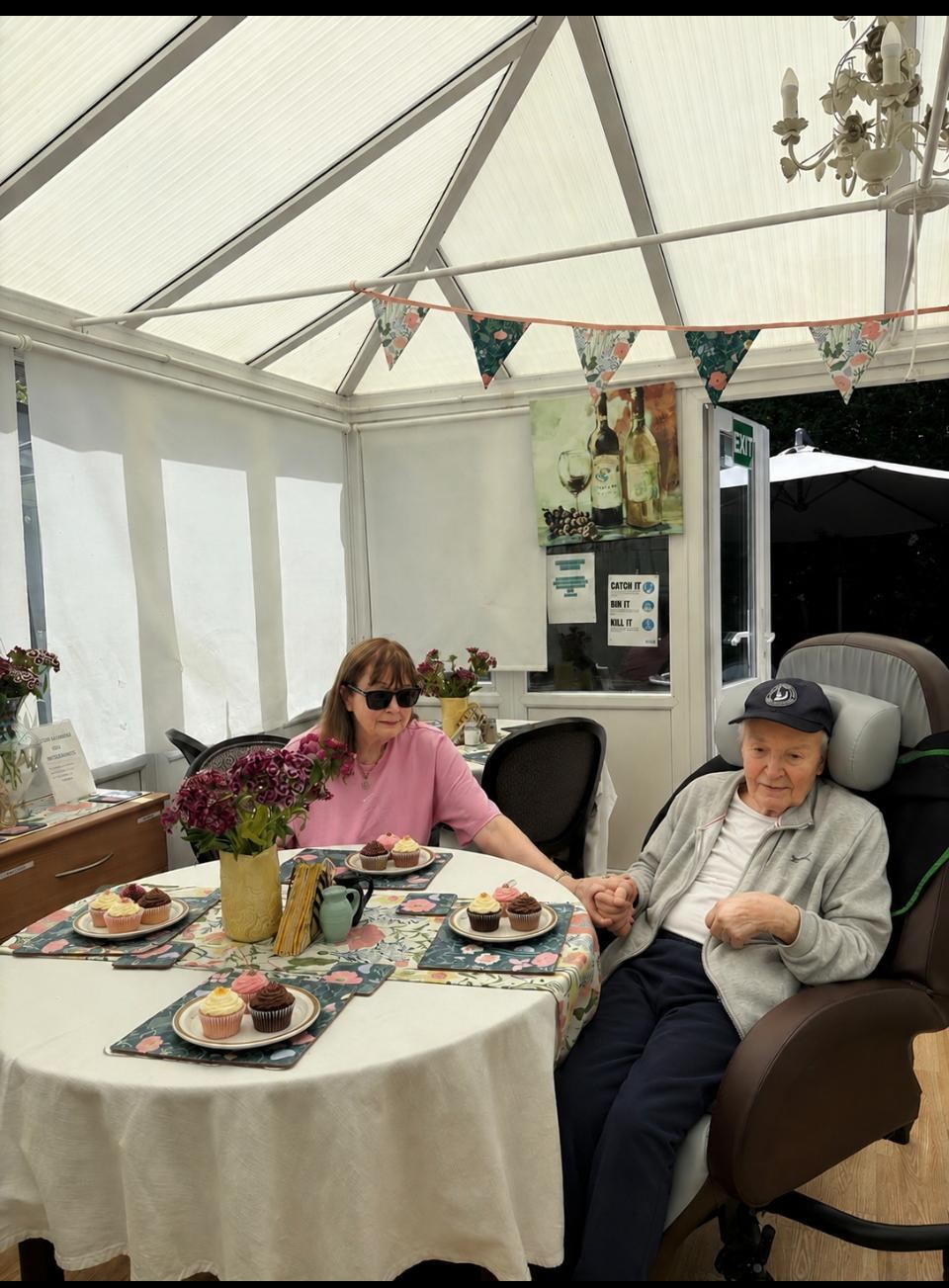 Afternoon tea in the conservatory
