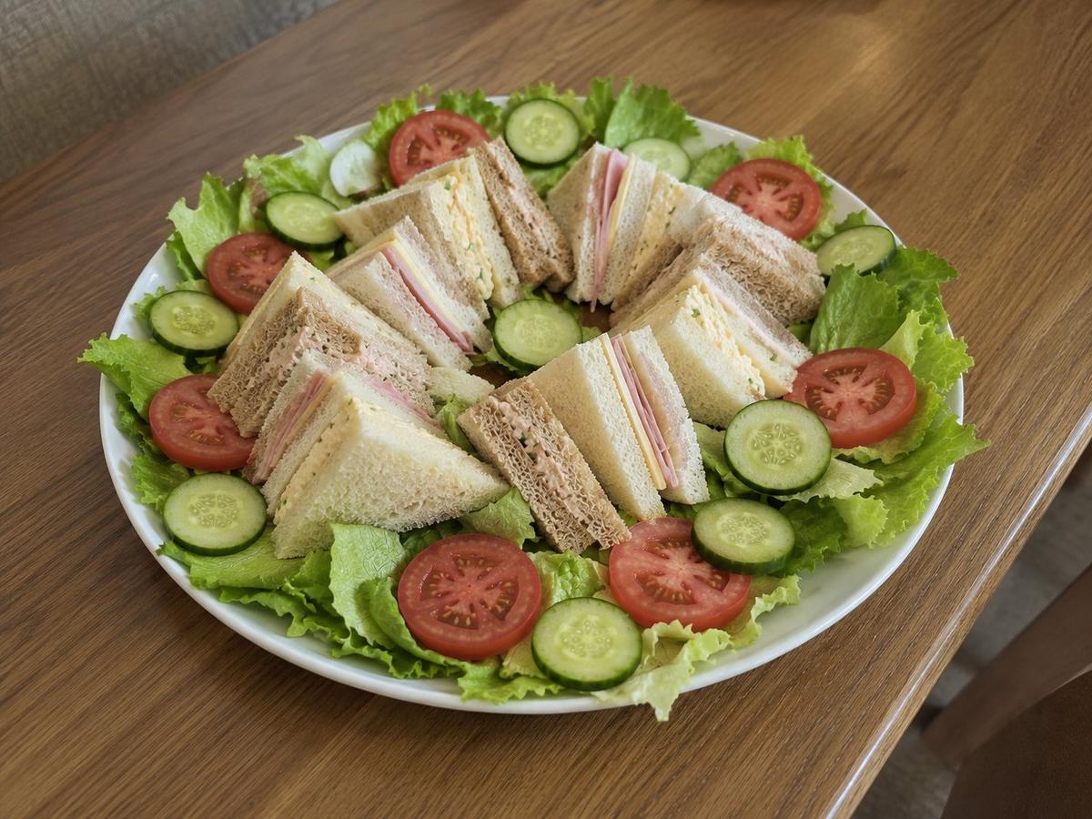 Fresh sandwich platter